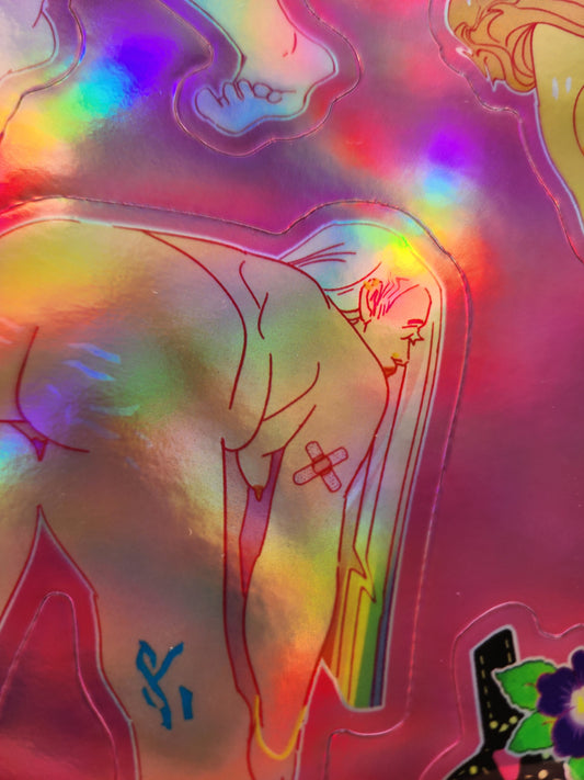 Embodied - a4 Holographic Sticker Sheet