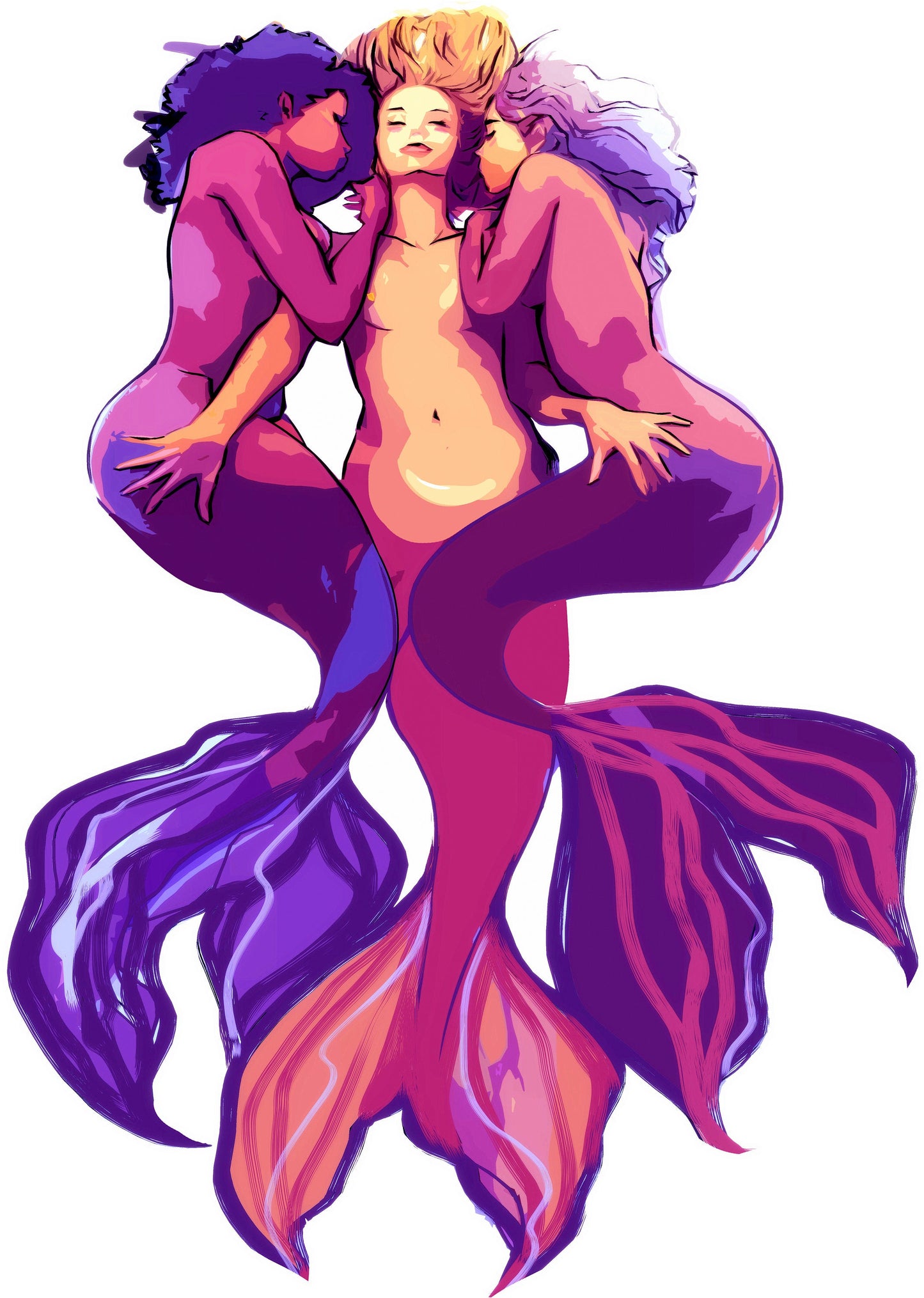 Mermaid Triad V2 Hard Enamel Pin