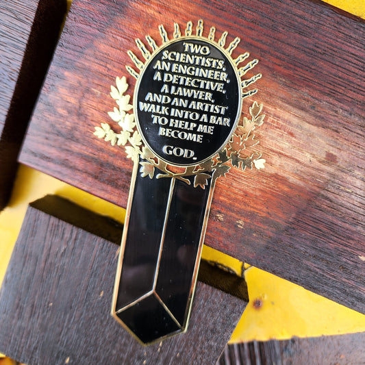 The Locked Tomb - John's Joke Enamel Bookmark
