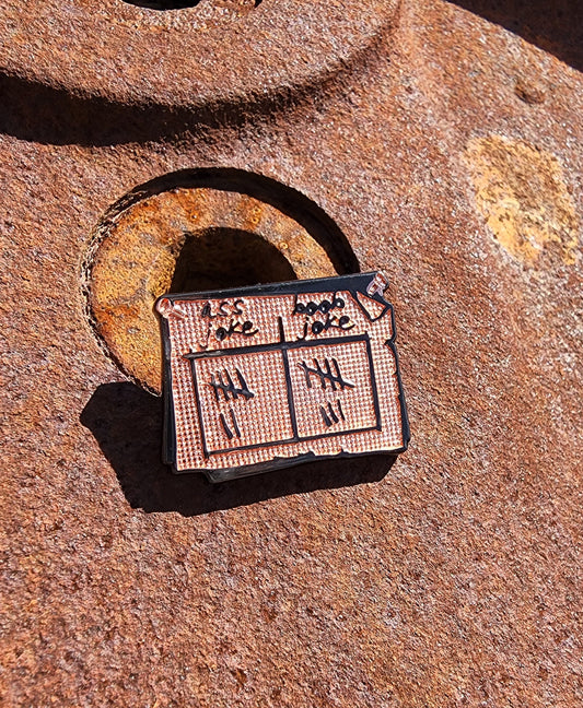 The Locked Tomb - Tally Board Die-Struck Pin