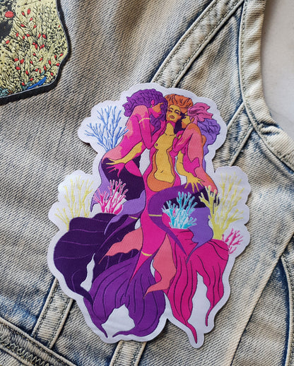 Hearts of Coral - Woven Patch
