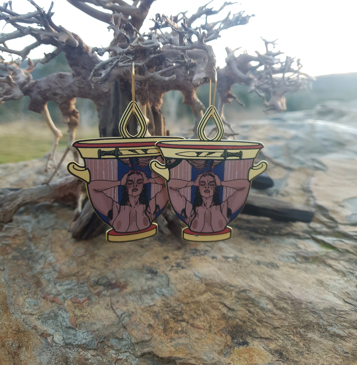 Heracles - Ancient Vessel Earrings