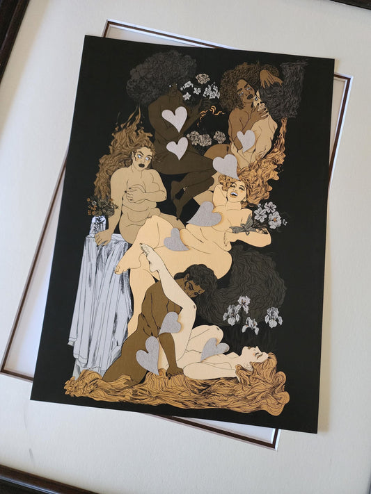 Courting Wildflowers - Print