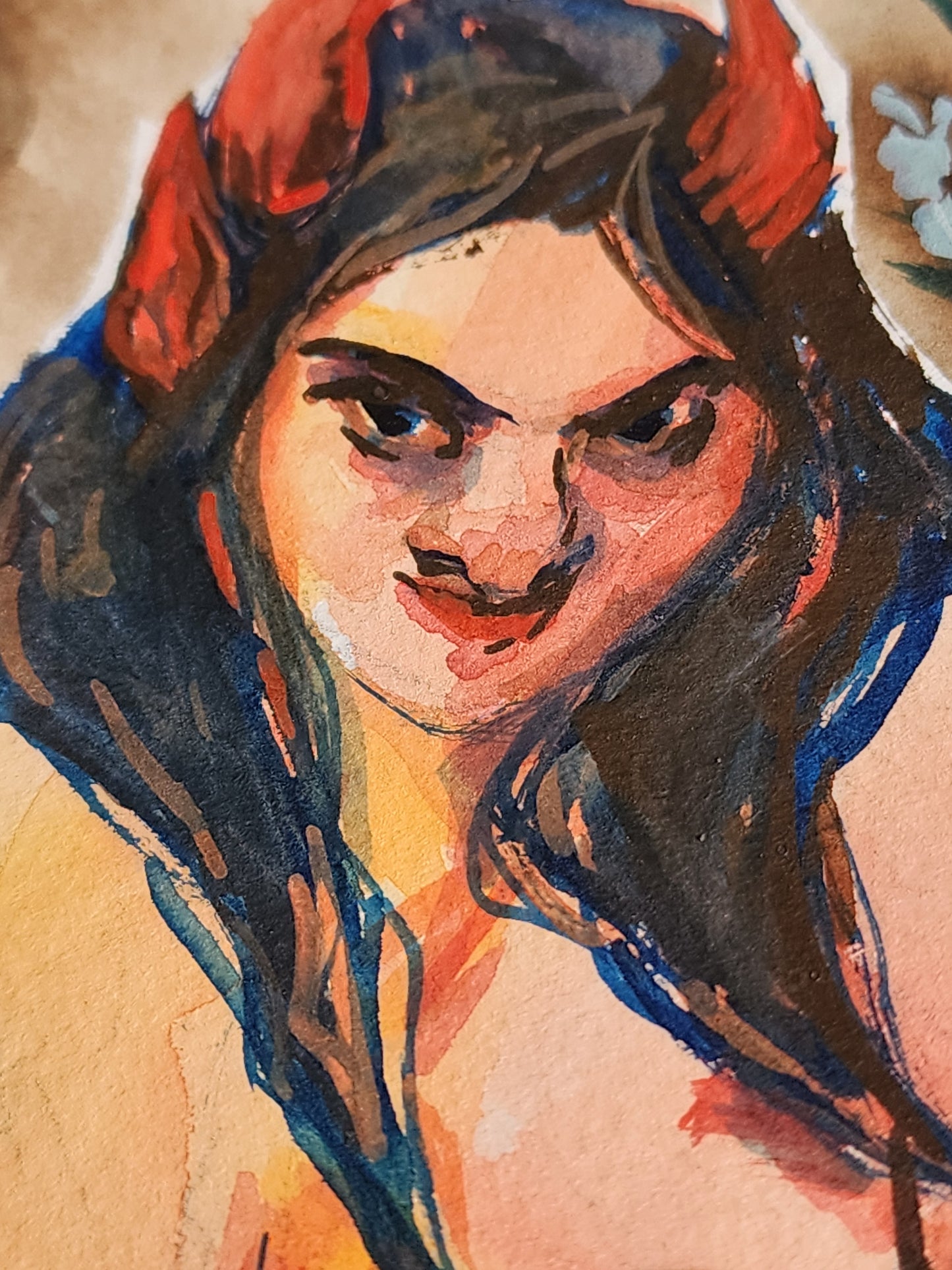 Hag Witch - Original Watercolour Painting