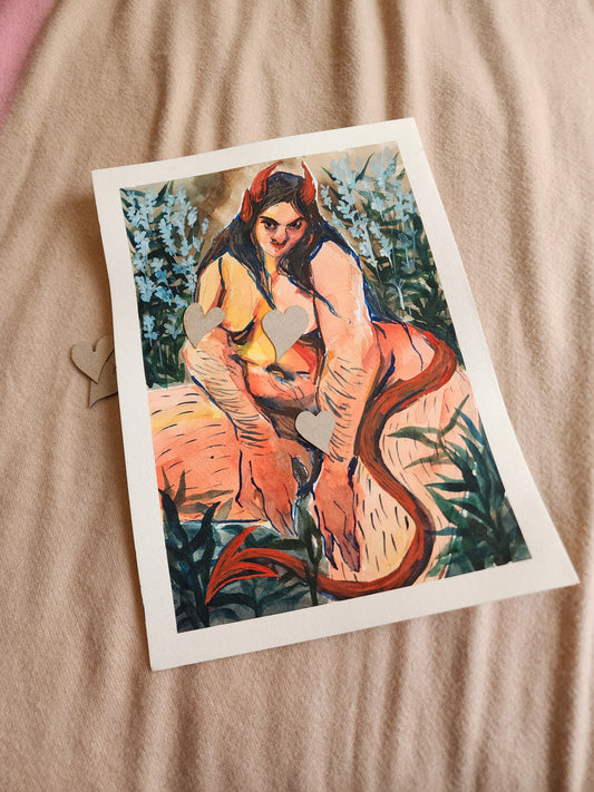 Hag Witch - Original Watercolour Painting