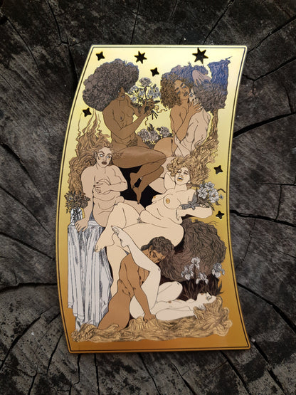 Courting Wildflowers - Metal Bookmark