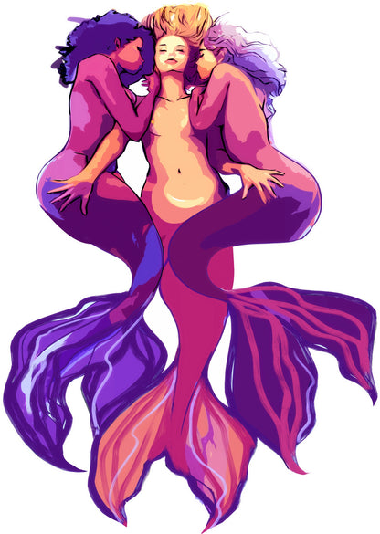 Mermaid Triad V2 Hard Enamel Pin