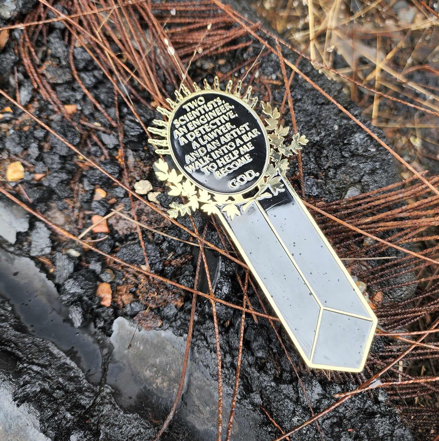 The Locked Tomb - John's Joke Enamel Bookmark