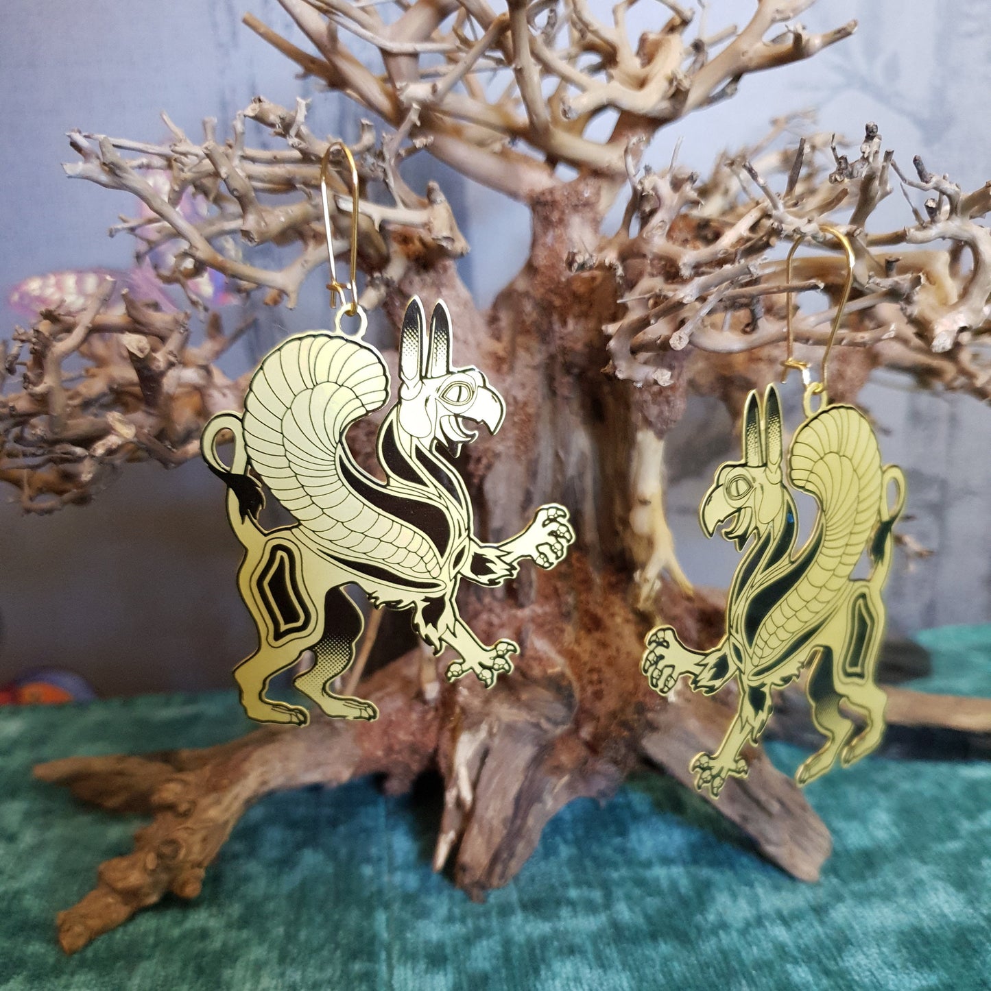 Screaming Griffin - Ancient Greek Inspired Earrings