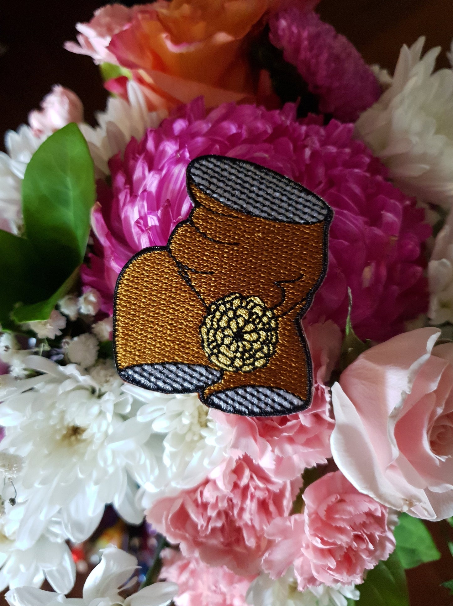 Bums & Roses - Embroidered Patch Set