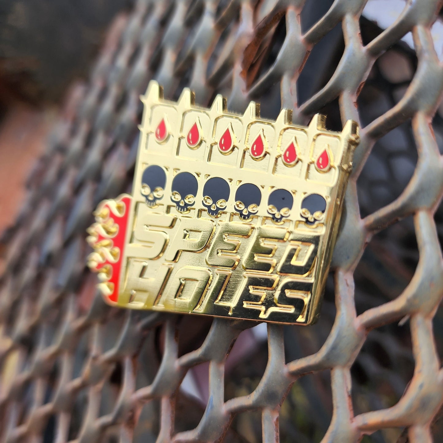 The Locked Tomb - Speed Holes Enamel Pin