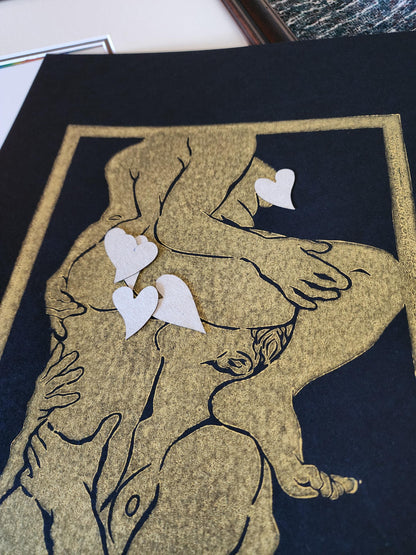 FEAST - Linoprint