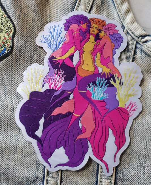 Hearts of Coral - Woven Patch