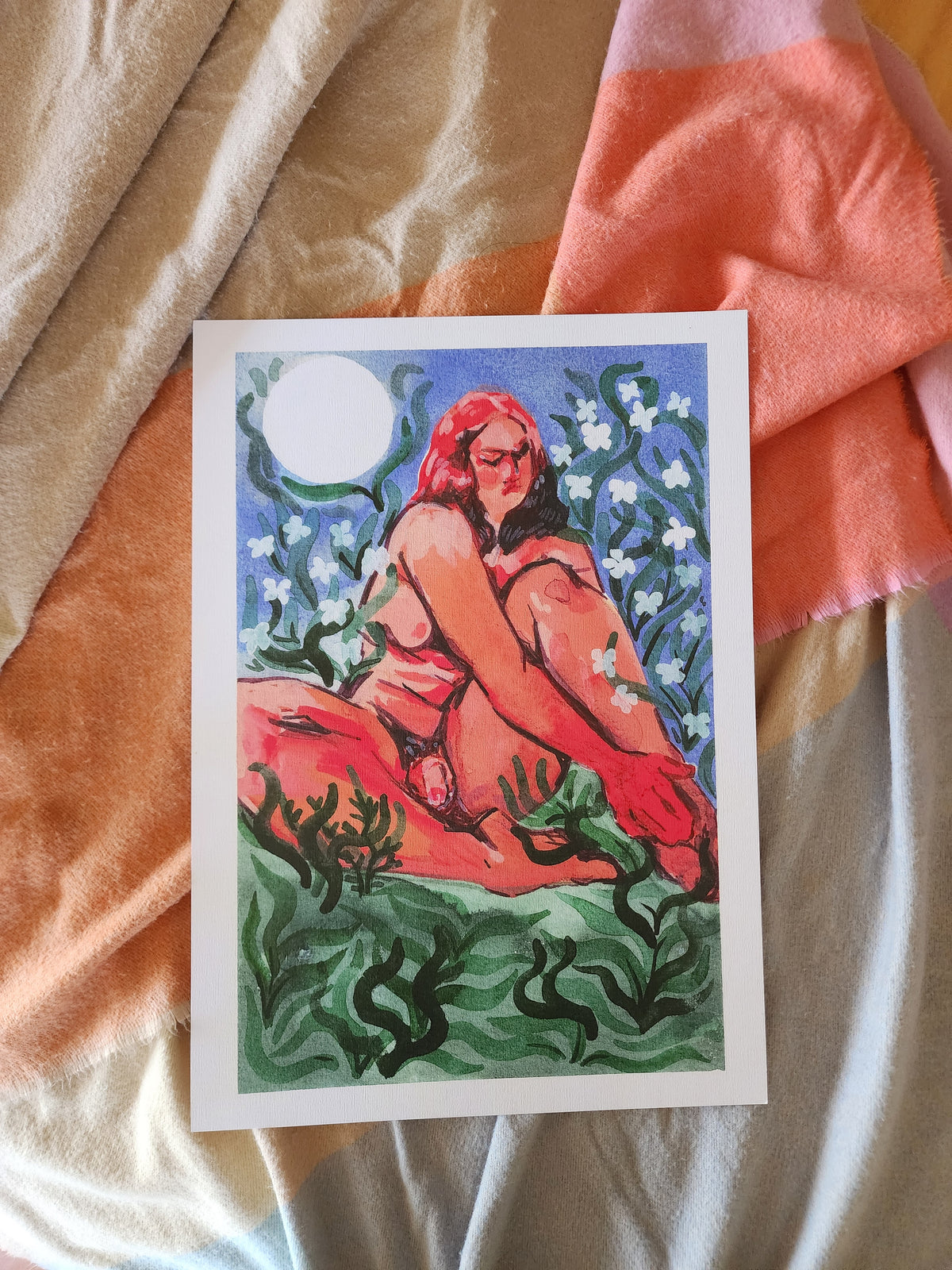 Lunar - Watercolour Print