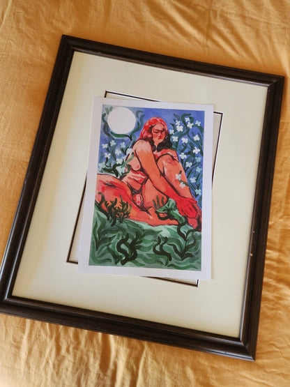 Lunar - Watercolour Print