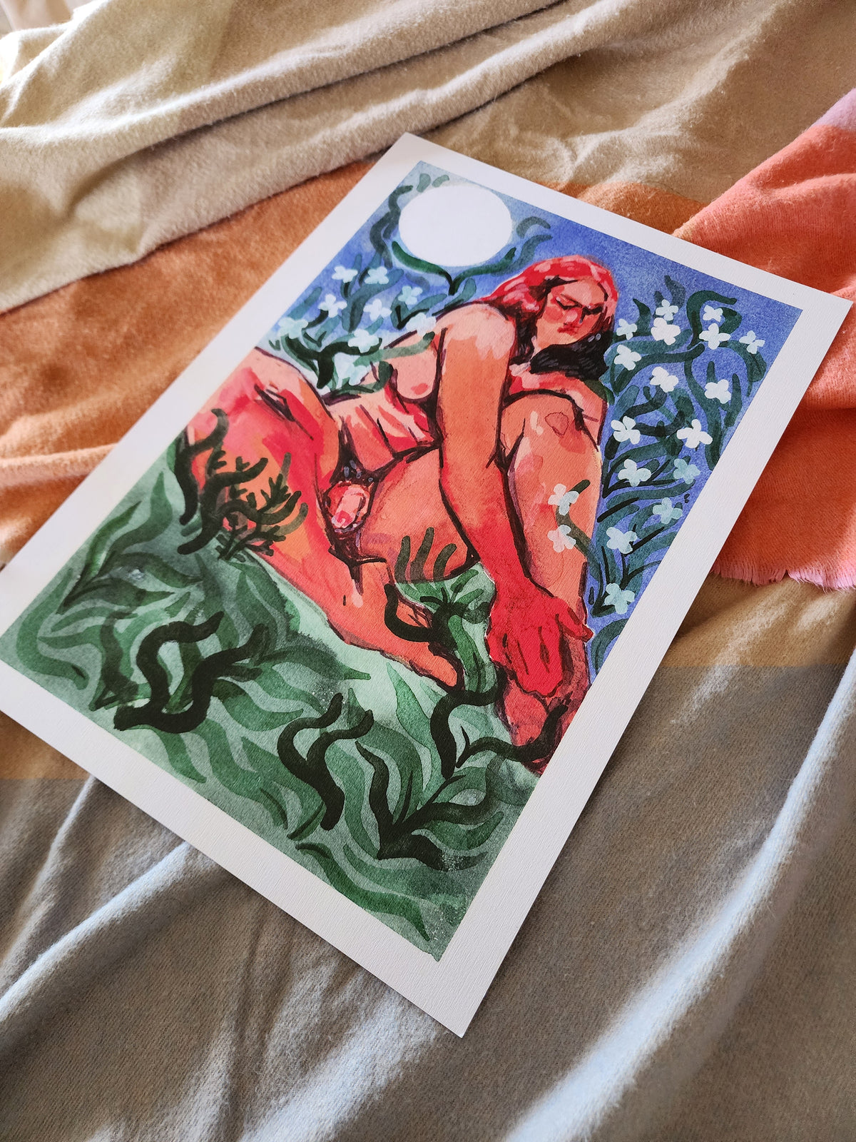 Lunar - Watercolour Print