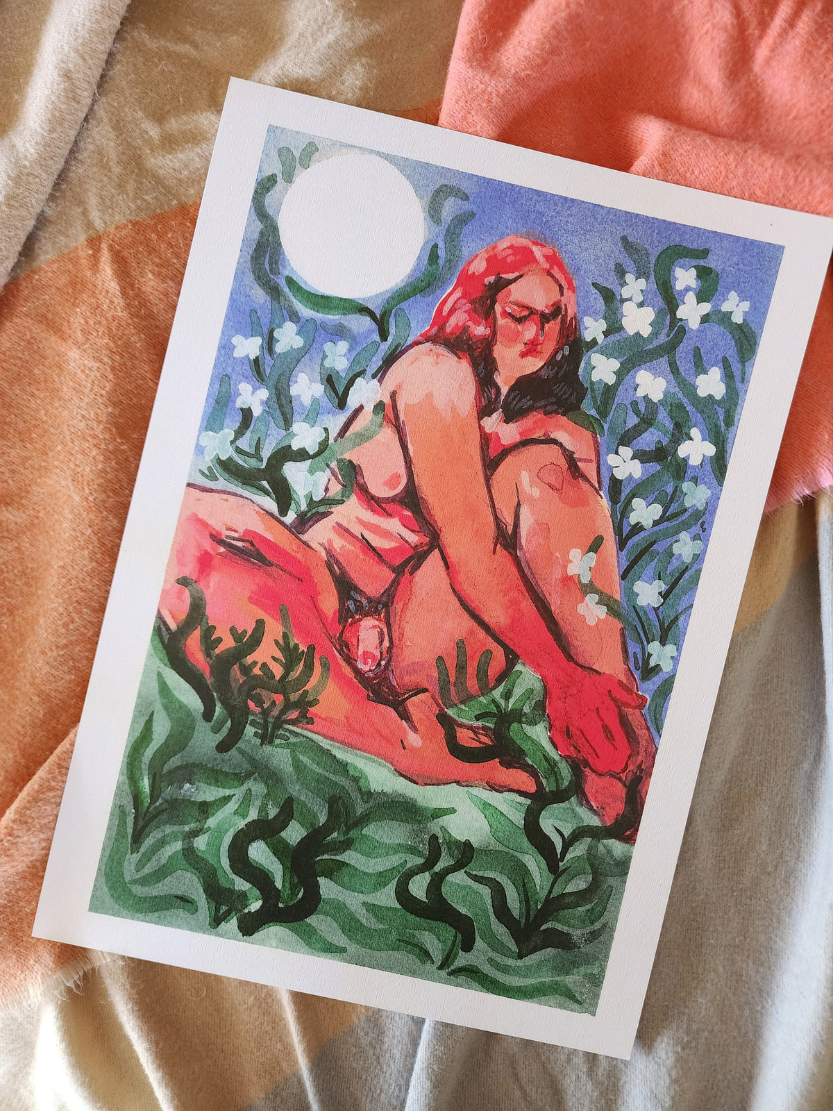 Lunar - Watercolour Print