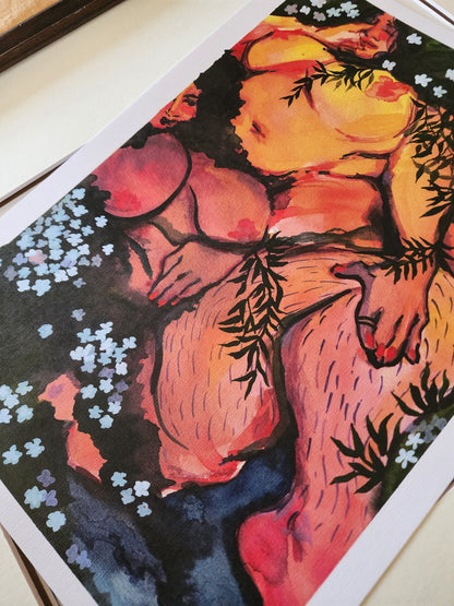 River Fairies - Watercolour Print