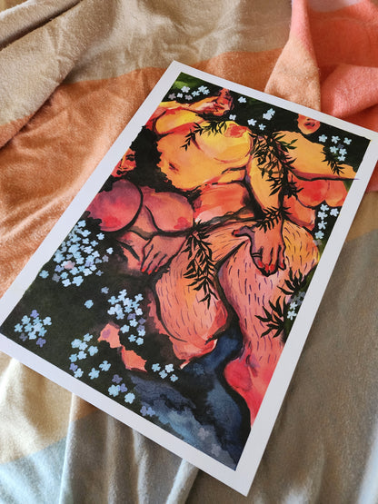 River Fairies - Watercolour Print