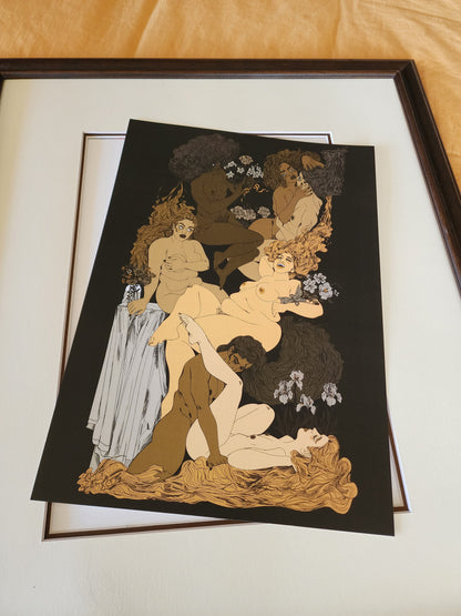 Courting Wildflowers - Print