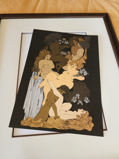 Courting Wildflowers - Print