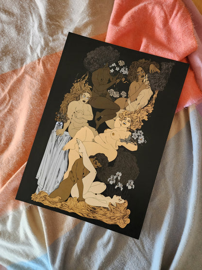 Courting Wildflowers - Print