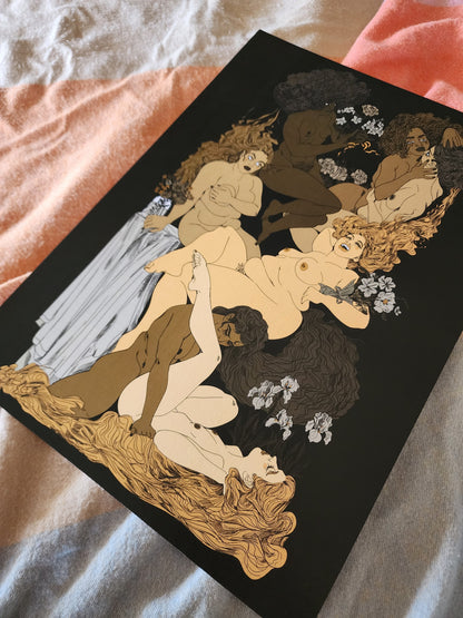 Courting Wildflowers - Print