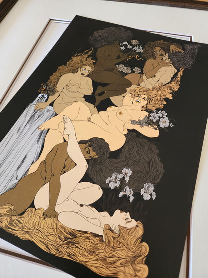 Courting Wildflowers - Print