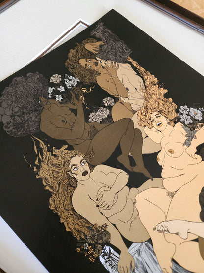 Courting Wildflowers - Print