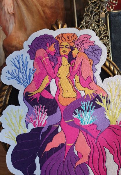 Hearts of Coral - Woven Patch
