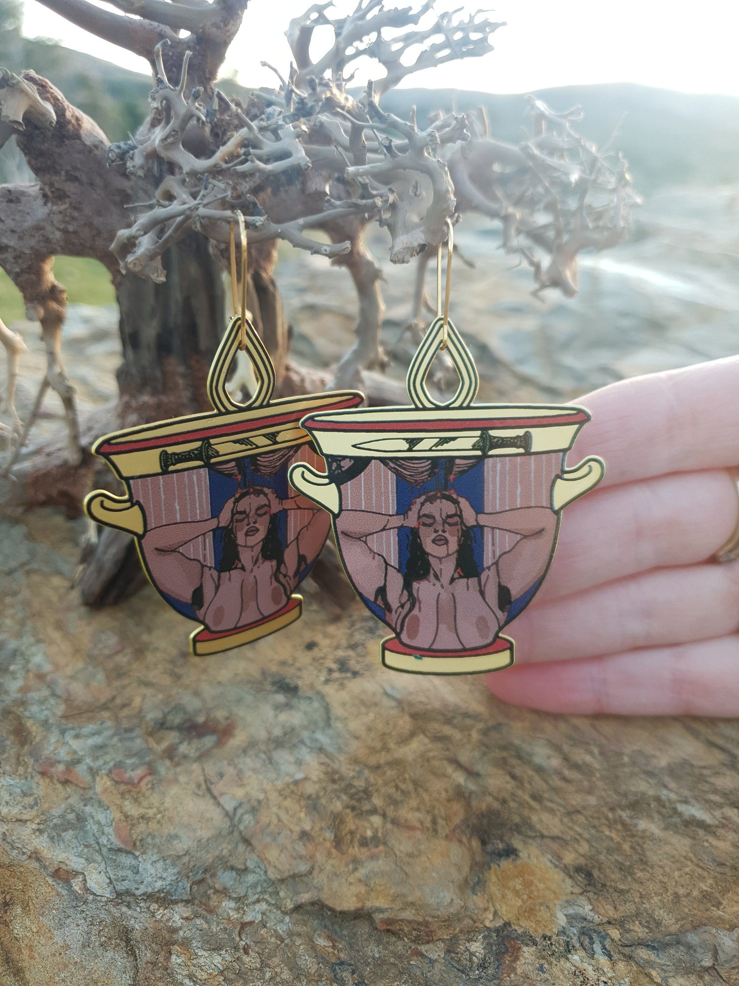 Heracles - Ancient Vessel Earrings