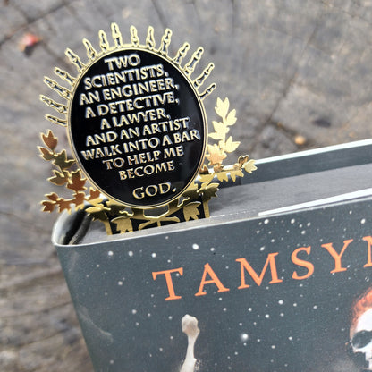 The Locked Tomb - John's Joke Enamel Bookmark