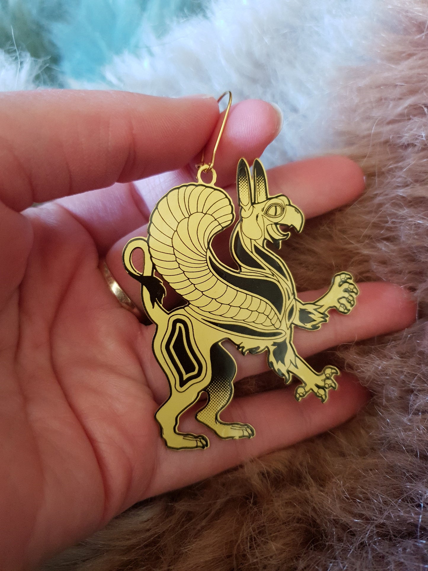 Screaming Griffin - Ancient Greek Inspired Earrings