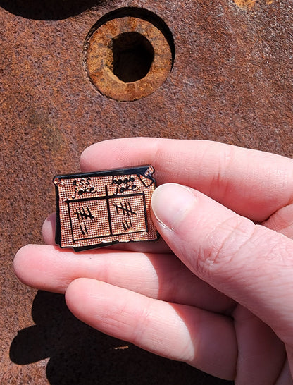 The Locked Tomb - Tally Board Die-Struck Pin