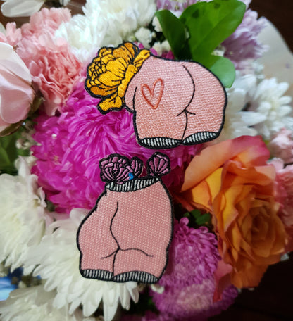 Bums & Roses - Embroidered Patch Set