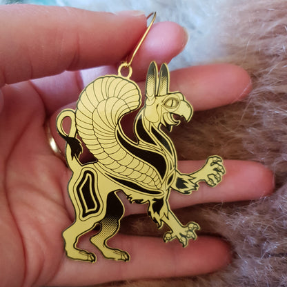 Screaming Griffin - Ancient Greek Inspired Earrings