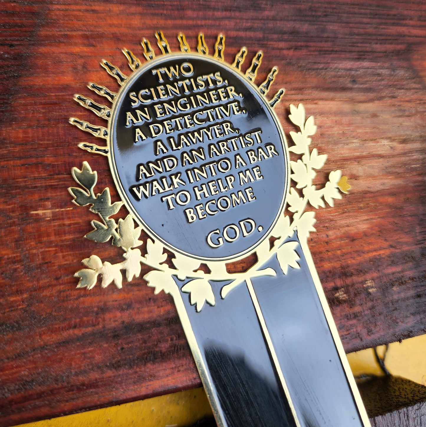 The Locked Tomb - John's Joke Enamel Bookmark