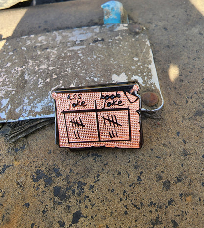 The Locked Tomb - Tally Board Die-Struck Pin