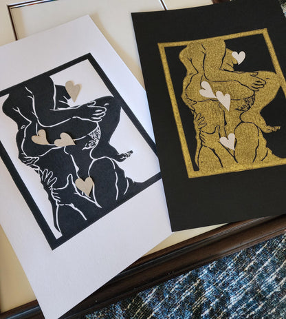 FEAST - Linoprint